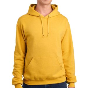 Fleece Pullover Hoodie - Mustard Heather