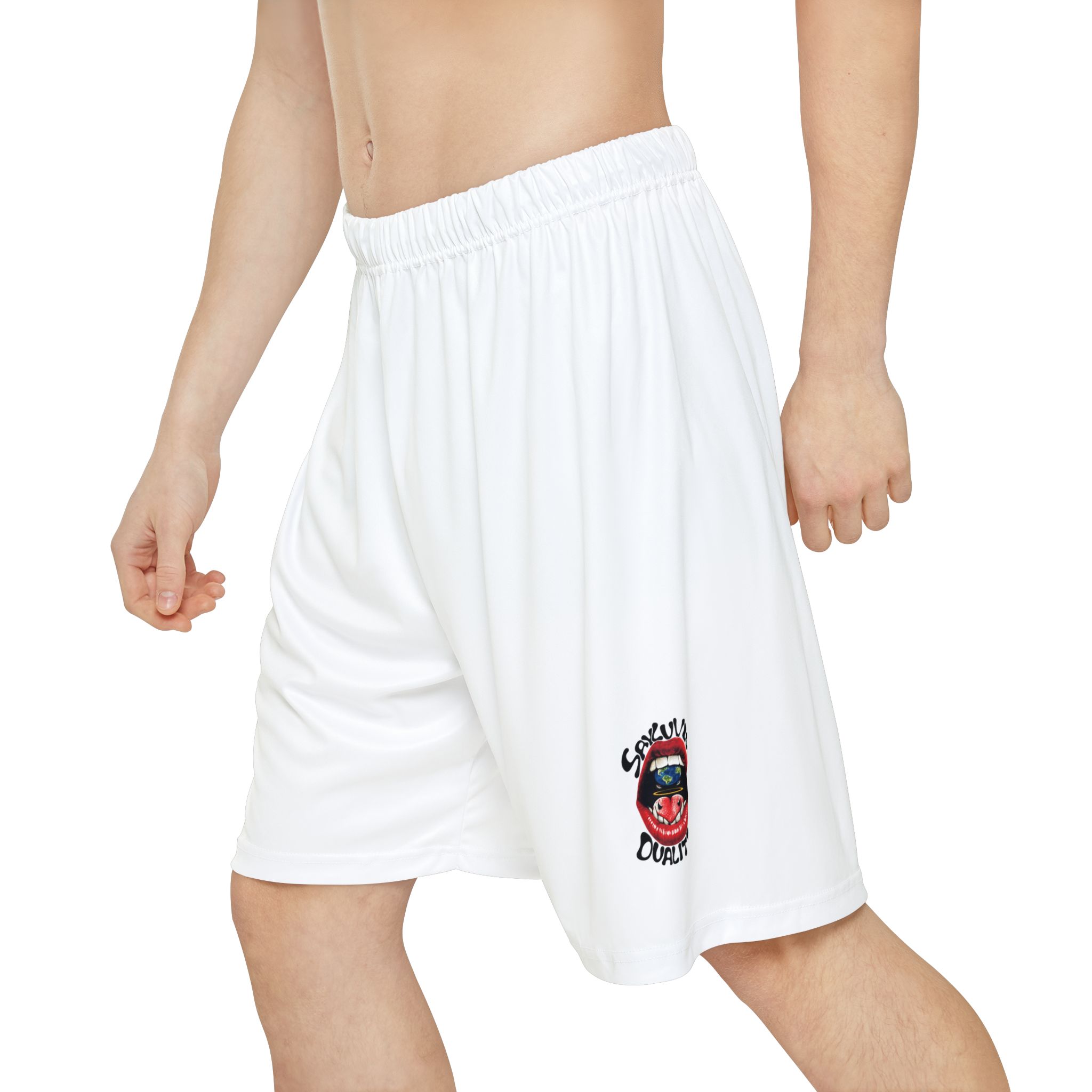 Men’s Athletic Shorts — Skull & Rose “Chaos” Graphic - Image 3