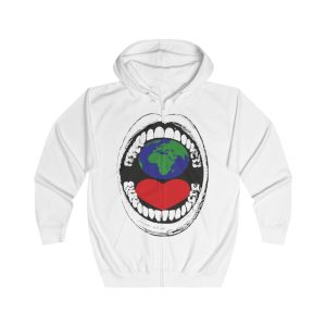Earth Heart Graphic Zip Hoodie