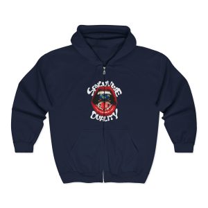 Supreme Quality Zip Hoodie — Retro Graphic Full-Zip Hooded Sweatshirt