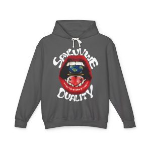 Soulful Mouth Graphic Hoodie – "Soulvive Duality" Streetwear Pullover