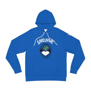 Save Our Earth Hoodie — Sayluvwe Eco Love Graphic Pullover (Scotland)