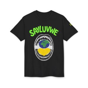 SayLuvWe Earth Heart Graphic T-Shirt - Jamaica