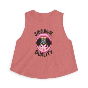Duality Crop Top — SayLuvWe Graphic Womens Crop Tank