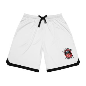 Basketball Shorts – 'Screaming Dunk' Graphic Ribbed Hem Athletic Shorts