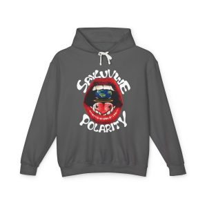 Soulful Mouth Graphic Hoodie – "Sayluvwe Polarity" Streetwear Pullover